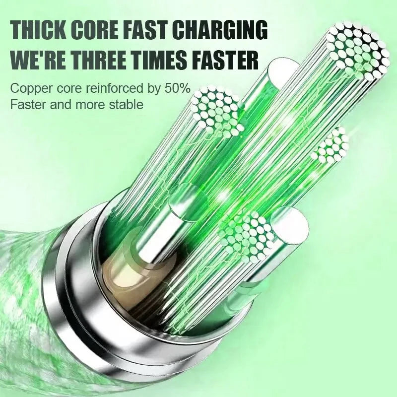 PD 60W Type C to Type C Color Cable For iphone 15 15pro Fast Charging For Xiaomi Samsung Huawei Type C Weaving Cable 1M 2M 3M