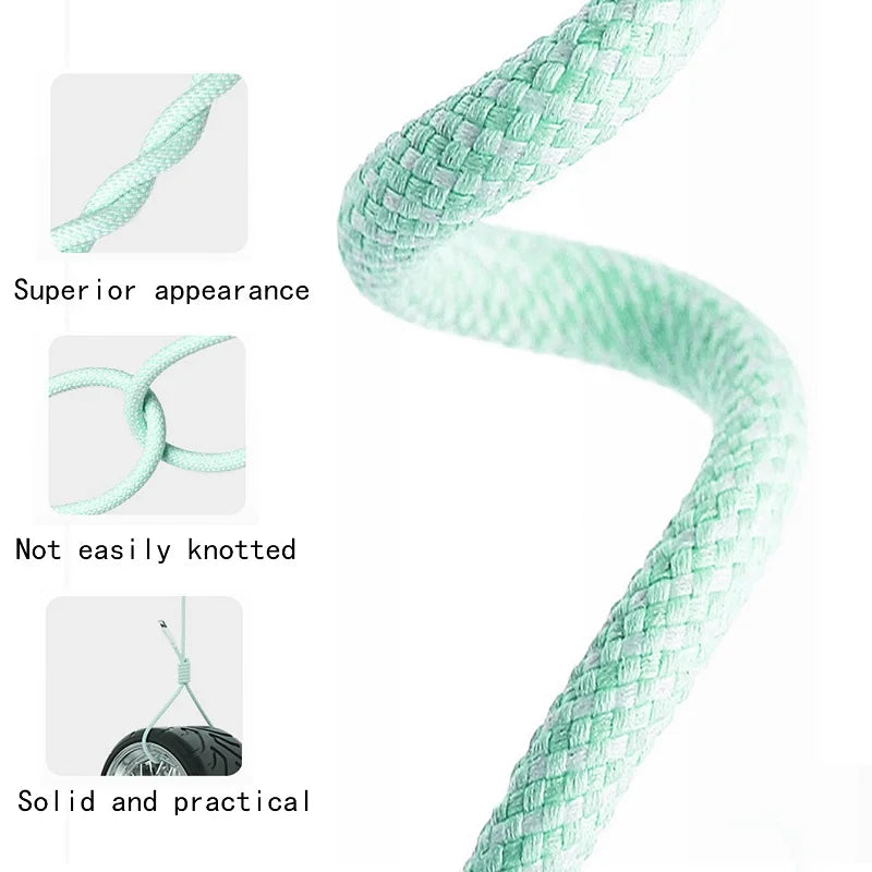 PD 60W Type C to Type C Color Cable For iphone 15 15pro Fast Charging For Xiaomi Samsung Huawei Type C Weaving Cable 1M 2M 3M
