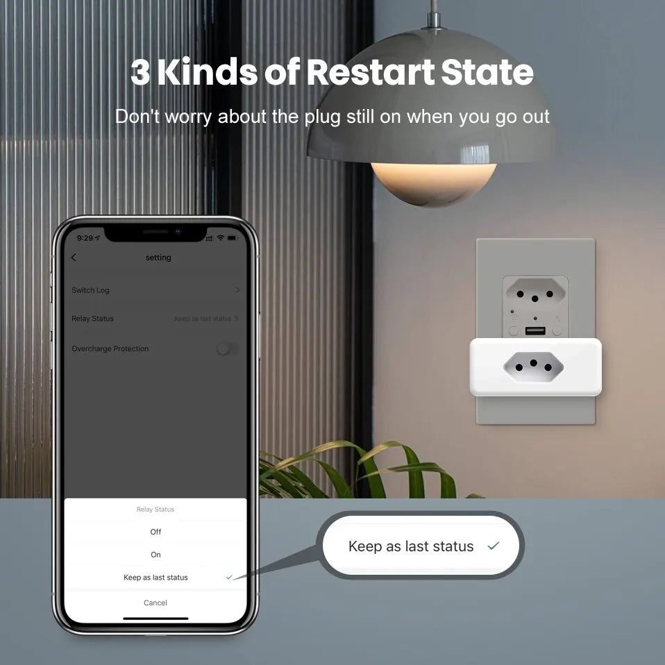 Tuya Smart Socket EU16A/20A Wifi Smart Plug With Power Monitoring Smart Life APP Remote Control Support Google Assistant Alexa