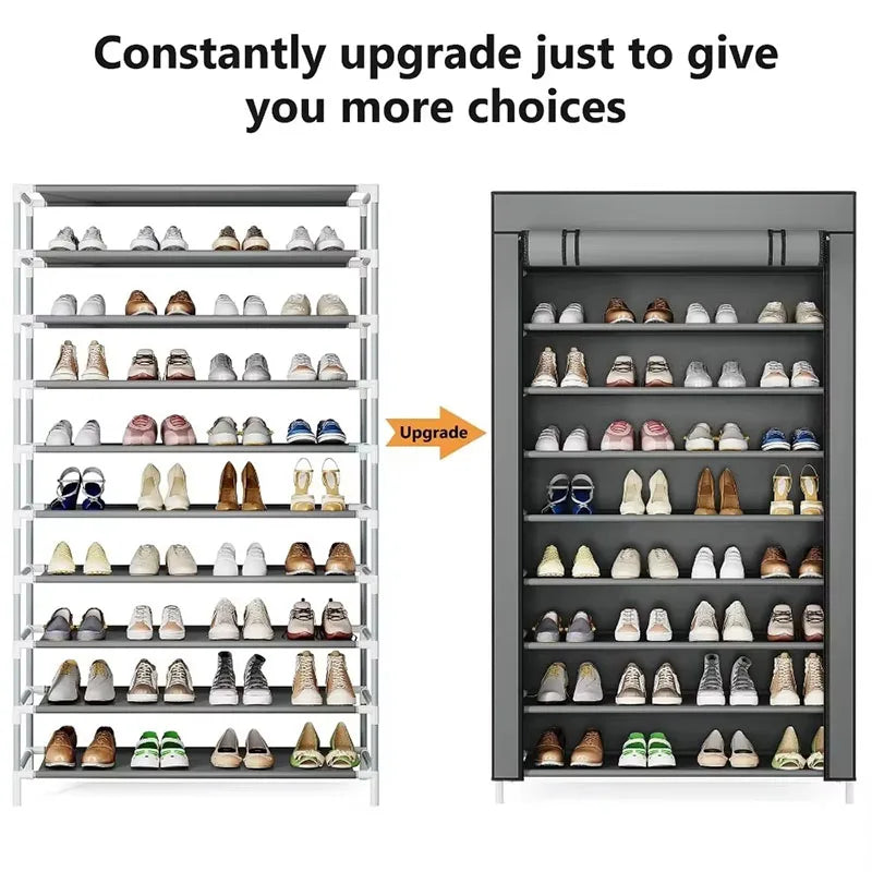 Home corridor living room shoe rack fabric dustproof shoe cabinet economical multi-layer shoe cabinet minimalist furniture