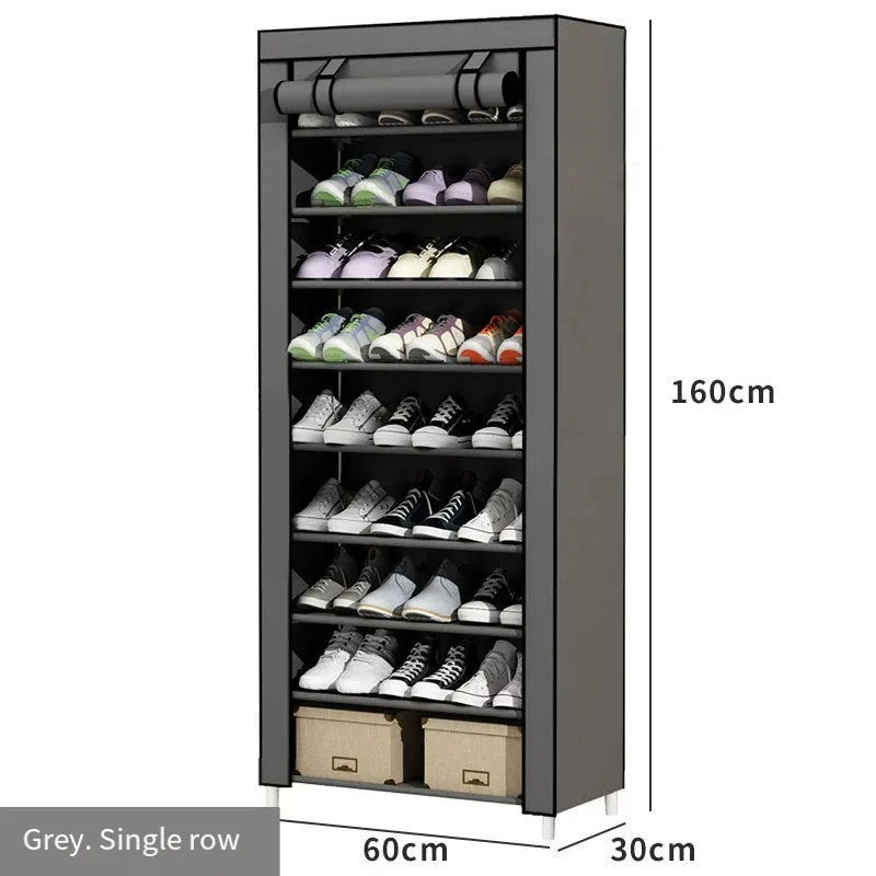 Home corridor living room shoe rack fabric dustproof shoe cabinet economical multi-layer shoe cabinet minimalist furniture