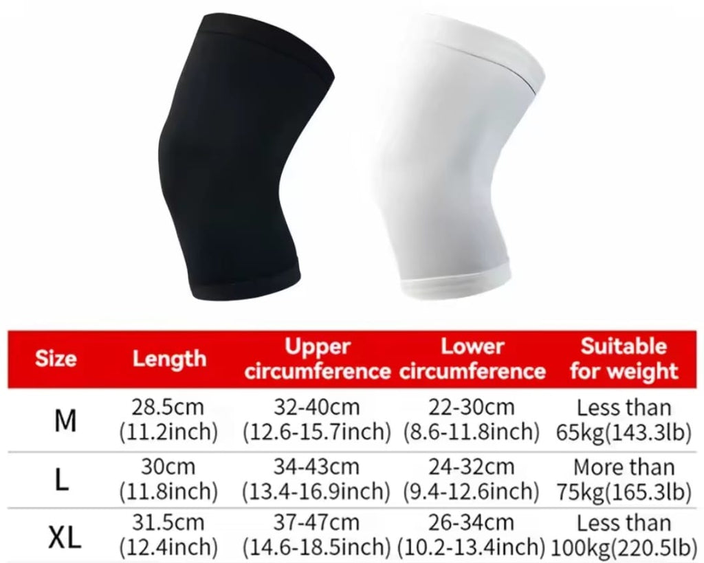 GOBYGO 1Pcs Basketball Sports Knee Pads Elastic Knitted Compression Leg Warmers Outdoor Running Cycling Mountaineering Men Women 